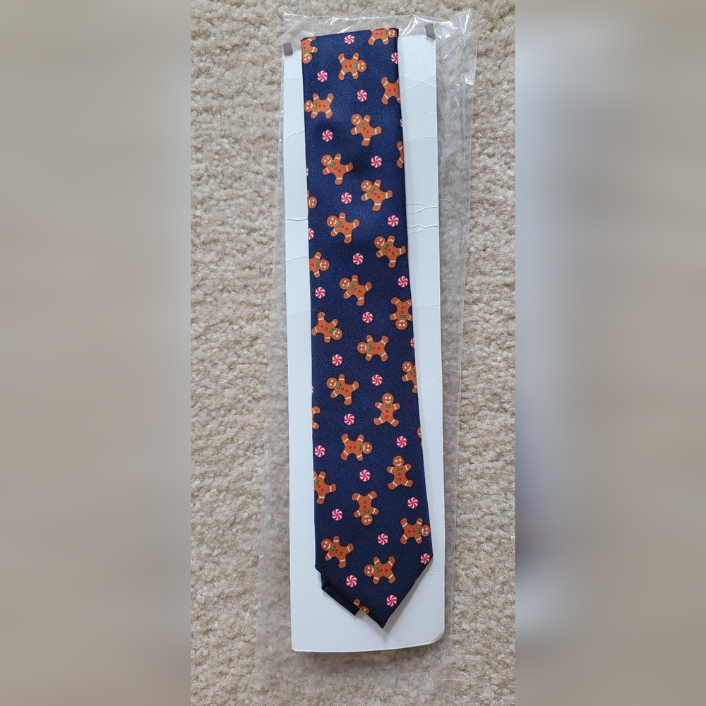 Mens Gingerbread/Holiday Tie